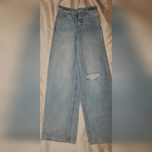 Express 90s Wide Leg Jeans - Picture 1 of 6